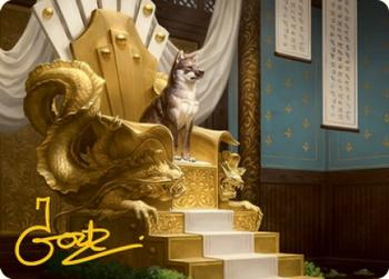 2022 Magic: The Gathering Kamigawa Neon Dynasty - Art Series Gold Stamped Signature #24 Yoshimaru, Ever Faithful Front