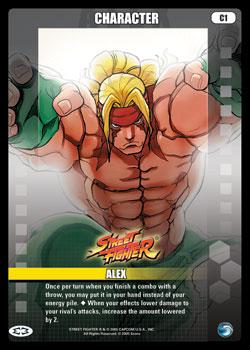 2005 Epic Battles Street Fighter 1 #C1 Alex Front