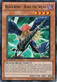 2011 Yu-Gi-Oh! Duelist Pack: Crow 1st Edition #DP11-EN002 Blackwing - Bora the Spear Front