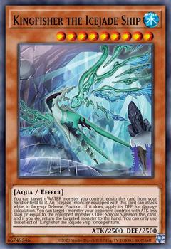 2022 Yu-Gi-Oh! Battle of Chaos English 1st Edition #BACH-EN008 Icejade Creation Kingfisher Front