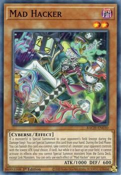 2022 Yu-Gi-Oh! Battle of Chaos English 1st Edition #BACH-EN030 Mad Hacker Front