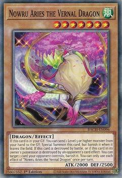 2022 Yu-Gi-Oh! Battle of Chaos English 1st Edition #BACH-EN096 Nowru Aries the Vernal Dragon Front