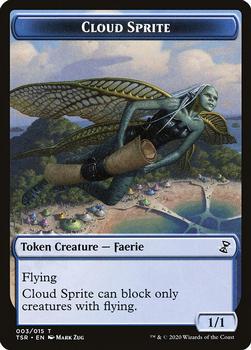 2021 Magic the Gathering Time Spiral Remastered - Tokens #003/015 Cloud Sprite Front