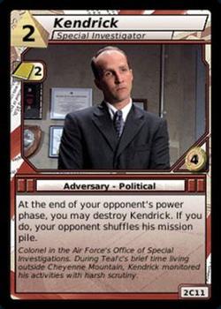 2007 Stargate System Lords #2C11 Kendrick, Special Investigator Front
