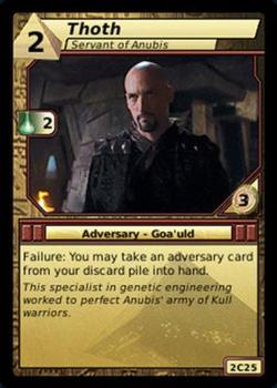 2007 Stargate System Lords #2C25 Thoth, Servant of Anubis Front