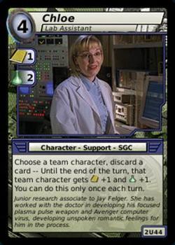 2007 Stargate System Lords #2U44 Chloe, Lab Assistant Front