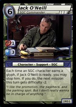 2007 Stargate System Lords #2R51 Jack O'Neill, SGC Commander Front