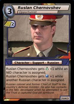 2007 Stargate System Lords #2U63 Ruslan Chernovshev, Opportunist Front