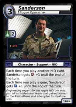 2007 Stargate System Lords #2R64 Sanderson, Rogue Operative Front