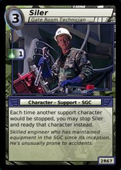 2007 Stargate System Lords #2R67 Siler, Gate Room Technician Front