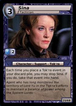 2007 Stargate System Lords #2U68 Sina, Tactician Front