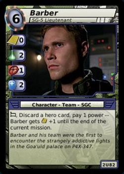 2007 Stargate System Lords #2U82 Barber, SG-5 Lieutenant Front