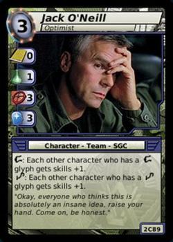 2007 Stargate System Lords #2C89 Jack O'Neill, Optimist Front