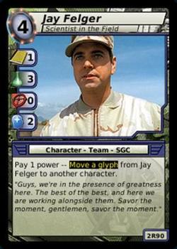 2007 Stargate System Lords #2R90 Jay Felger, Scientist in the Field Front