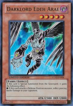 2013 Yu-Gi-Oh! Legendary Collection 2: The Duel Academy Years - Gameboard Edition English Limited Edition #LC02-EN006 Darklord Edeh Arae Front