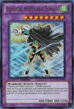 2013 Yu-Gi-Oh! Legendary Collection 2: The Duel Academy Years - Gameboard Edition English Limited Edition #LC02-EN010 Elemental HERO Great Tornado Front