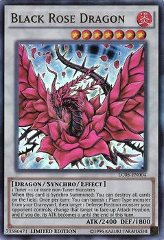 2014 Yu-Gi-Oh! Legendary Collection 5D's English Limited Edition #LC05-EN004 Black Rose Dragon Front