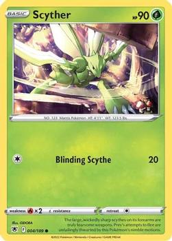 2022 Pokemon Sword & Shield Astral Radiance #004/189 Scyther Front