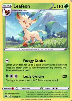 2022 Pokemon Sword & Shield Astral Radiance #013/189 Leafeon Front
