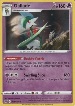 2022 Pokemon Sword & Shield Astral Radiance #062/189 Gallade Front