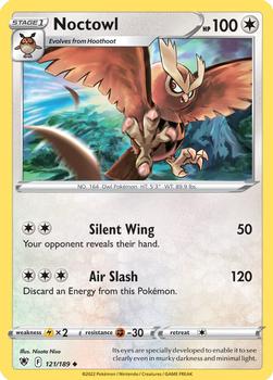 2022 Pokemon Sword & Shield Astral Radiance #121/189 Noctowl Front