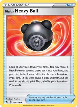 2022 Pokemon Sword & Shield Astral Radiance #146/189 Hisuian Heavy Ball Front