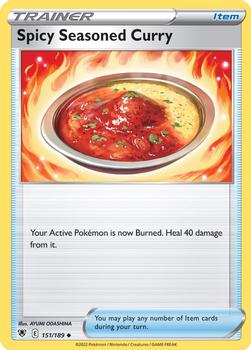 2022 Pokemon Sword & Shield Astral Radiance #151/189 Spicy Seasoned Curry Front