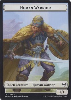 2021 Magic the Gathering Kaldheim - Token #003/023 Human Warrior Front