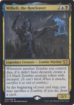 2021 Magic The Gathering Innistrad: Midnight Hunt Commander #2 Wilhelt, the Rotcleaver Front