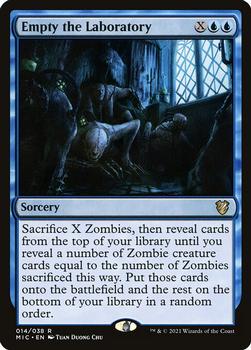2021 Magic The Gathering Innistrad: Midnight Hunt Commander #14 Empty the Laboratory Front
