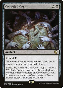 2021 Magic The Gathering Innistrad: Midnight Hunt Commander #17 Crowded Crypt Front