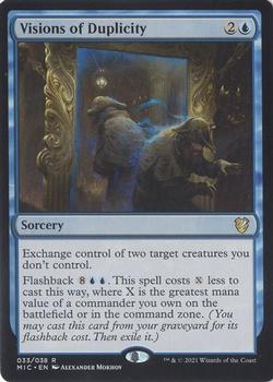 2021 Magic The Gathering Innistrad: Midnight Hunt Commander #33 Visions of Duplicity Front