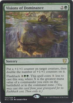 2021 Magic The Gathering Innistrad: Midnight Hunt Commander #37 Visions of Dominance Front