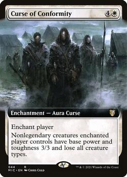 2021 Magic The Gathering Innistrad: Midnight Hunt Commander #44 Curse of Conformity Front