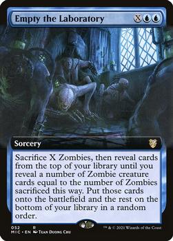 2021 Magic The Gathering Innistrad: Midnight Hunt Commander #52 Empty the Laboratory Front