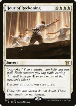 2021 Magic The Gathering Innistrad: Midnight Hunt Commander #87 Hour of Reckoning Front