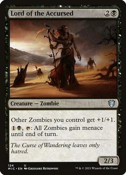 2021 Magic The Gathering Innistrad: Midnight Hunt Commander #124 Lord of the Accursed Front