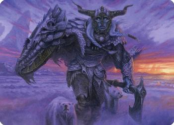 2021 Magic The Gathering Adventures in the Forgotten Realms - Art Series #5 Frost Giant Front