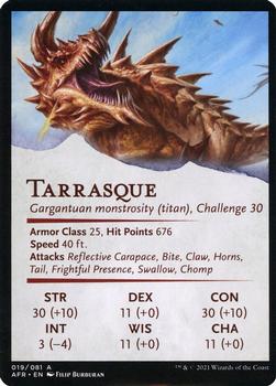 2021 Magic The Gathering Adventures in the Forgotten Realms - Art Series #19 Tarrasque Back