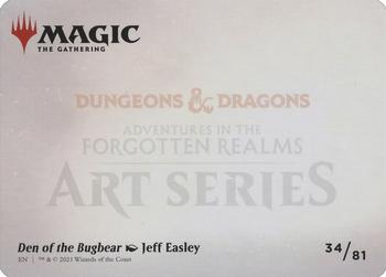 2021 Magic The Gathering Adventures in the Forgotten Realms - Art Series #34 Den of the Bugbear Back