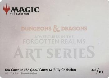 2021 Magic The Gathering Adventures in the Forgotten Realms - Art Series #42 You Come to the Gnoll Camp Back