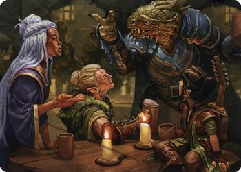 2021 Magic The Gathering Adventures in the Forgotten Realms - Art Series #49 You Meet in a Tavern Front