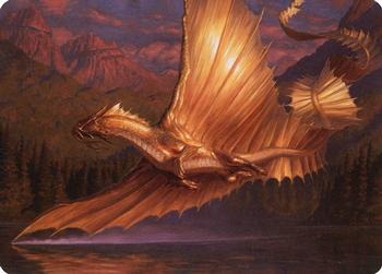 2021 Magic The Gathering Adventures in the Forgotten Realms - Art Series #58 Adult Gold Dragon Front