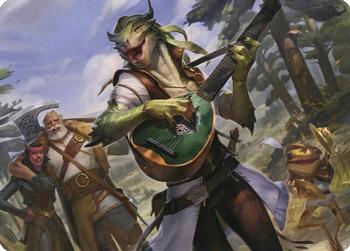 2021 Magic The Gathering Adventures in the Forgotten Realms - Art Series #64 Wandering Troubadour Front