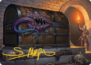 2021 Magic The Gathering Adventures in the Forgotten Realms - Art Series Gold Artist Signature #27 Mimic Front