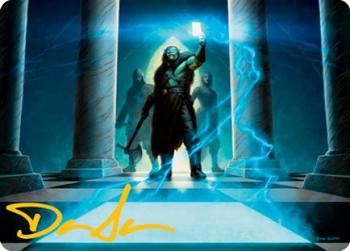 2021 Magic The Gathering Adventures in the Forgotten Realms - Art Series Gold Artist Signature #39 Sudden Insight Front