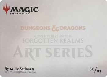 2021 Magic The Gathering Adventures in the Forgotten Realms - Art Series Gold Artist Signature #56 Fly Back