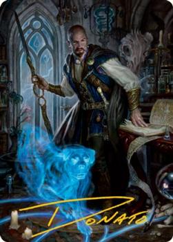 2021 Magic The Gathering Adventures in the Forgotten Realms - Art Series Gold Artist Signature #75 Mordenkainen Front