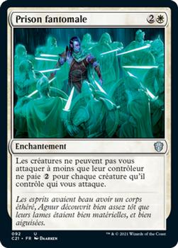 2021 Magic The Gathering Commander (French) #92 Prison fantomale Front