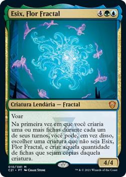 2021 Magic The Gathering Commander (Portuguese) #10 Esix, Flor Fractal Front